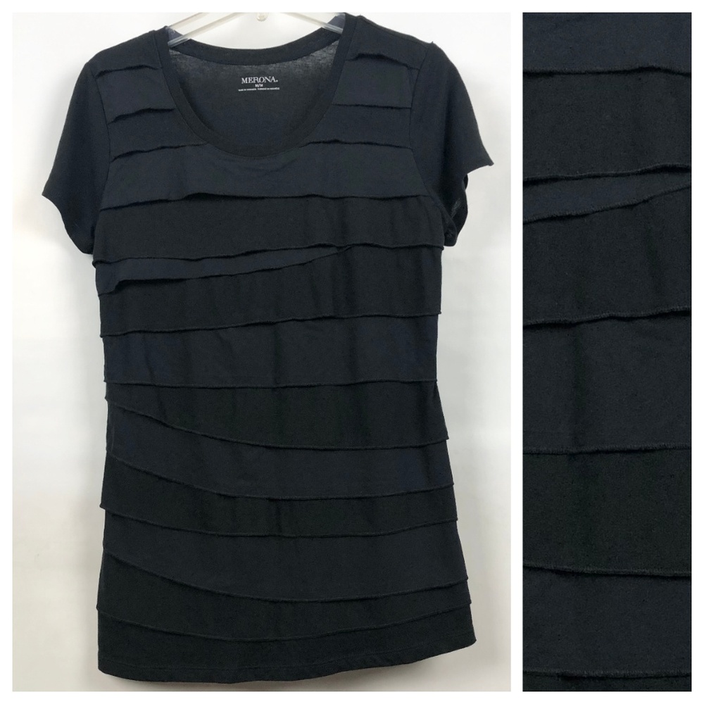 Tiered cotton modal top, like new